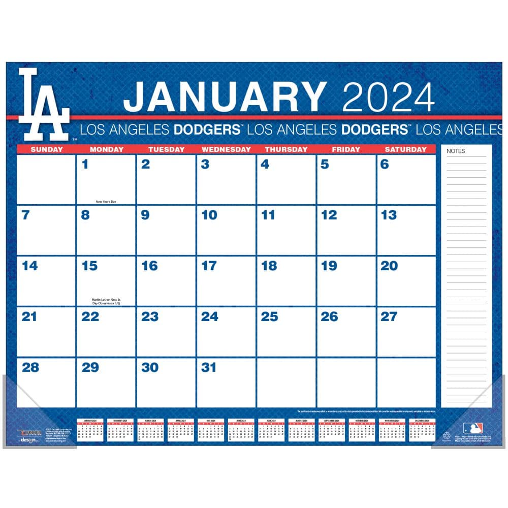 MLB Los Angeles Dodgers 2024 Desk Pad First Alternate Image width=&quot;1000&quot; height=&quot;1000&quot;