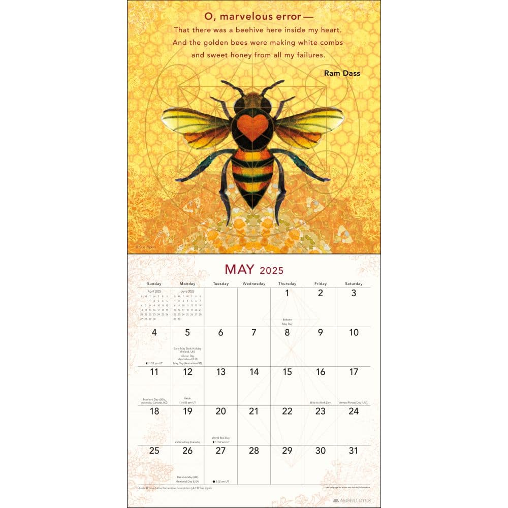 Be Here Now 2025 Wall Calendar First Alternate Image width=&quot;1000&quot; height=&quot;1000&quot;