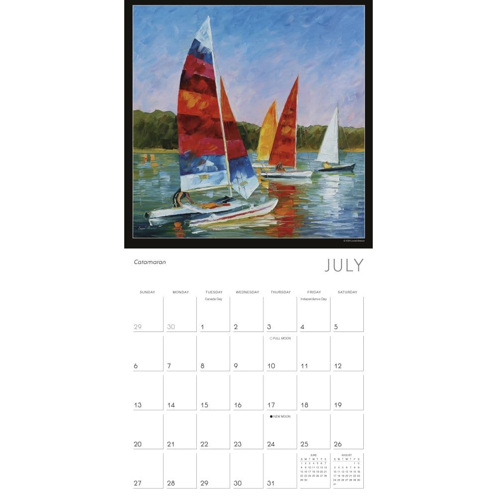 Impressions Of Light by Leonid Afremov 2025 Wall Calendar Third Alternate Image width=&quot;1000&quot; height=&quot;1000&quot;