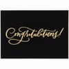 image Gold Lettering / Black Flocking Congratulations Card First Alternate Image width=&quot;1000&quot; height=&quot;1000&quot;