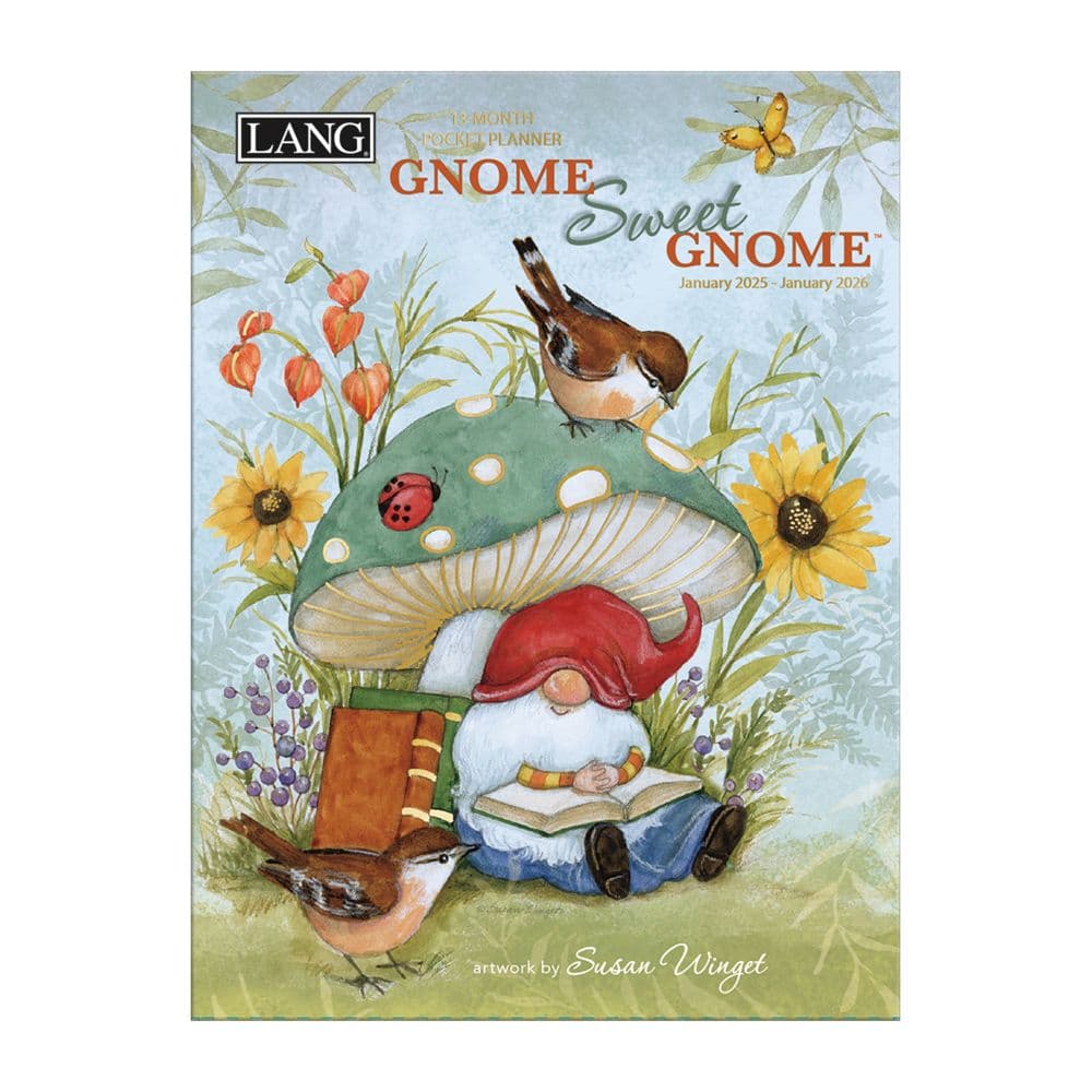 Gnome Sweet Gnome 2025 Monthly Pocket Planner by Susan Winget_Main Image