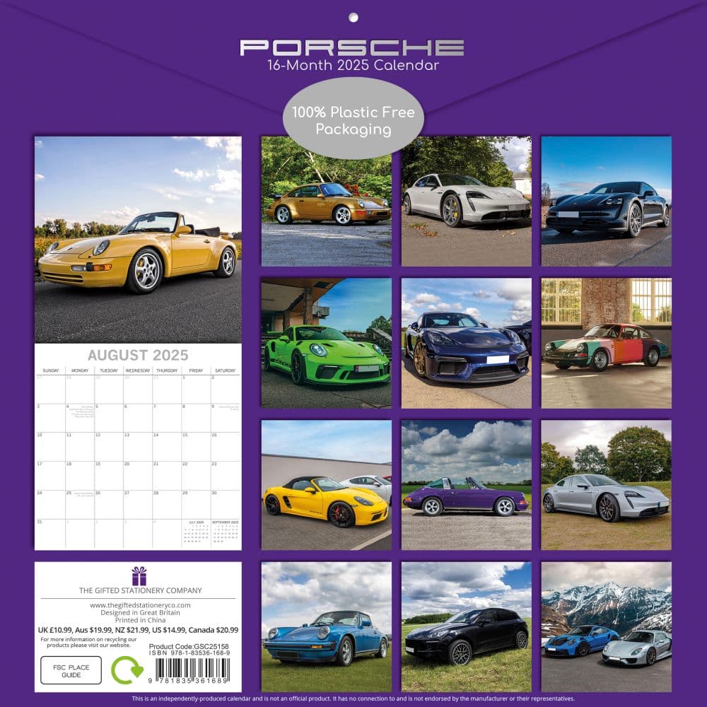 Porsche 2025 Wall Calendar First Alternate Image width=&quot;1000&quot; height=&quot;1000&quot;