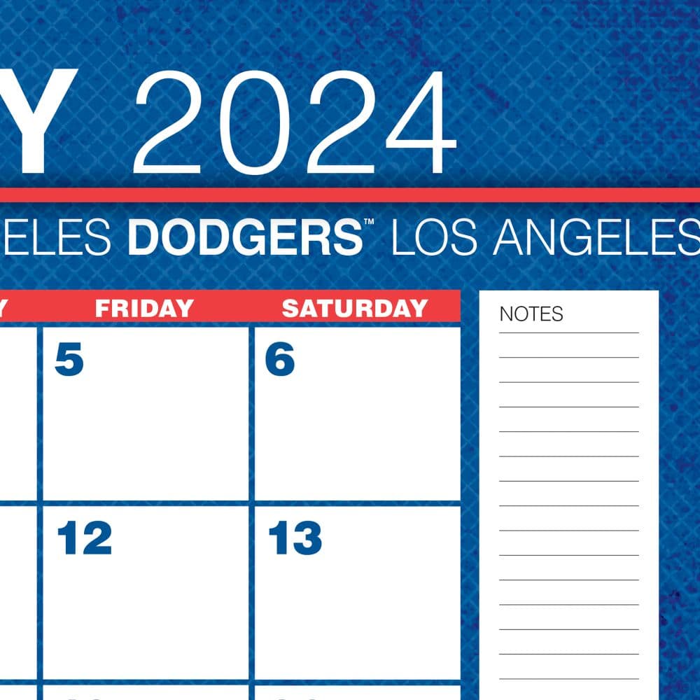 MLB Los Angeles Dodgers 2024 Desk Pad Third Alternate Image width=&quot;1000&quot; height=&quot;1000&quot;