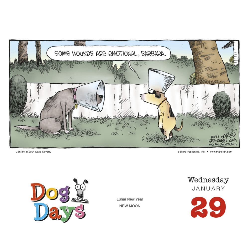 Dog Days 2025 Desk Calendar by Dave Coverly Second Alternate Image width=&quot;1000&quot; height=&quot;1000&quot;