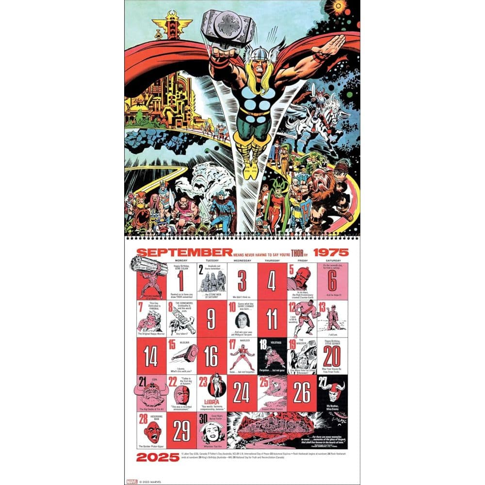 Mighty Marvel 2025 Wall Calendar First Alternate Image width=&quot;1000&quot; height=&quot;1000&quot;