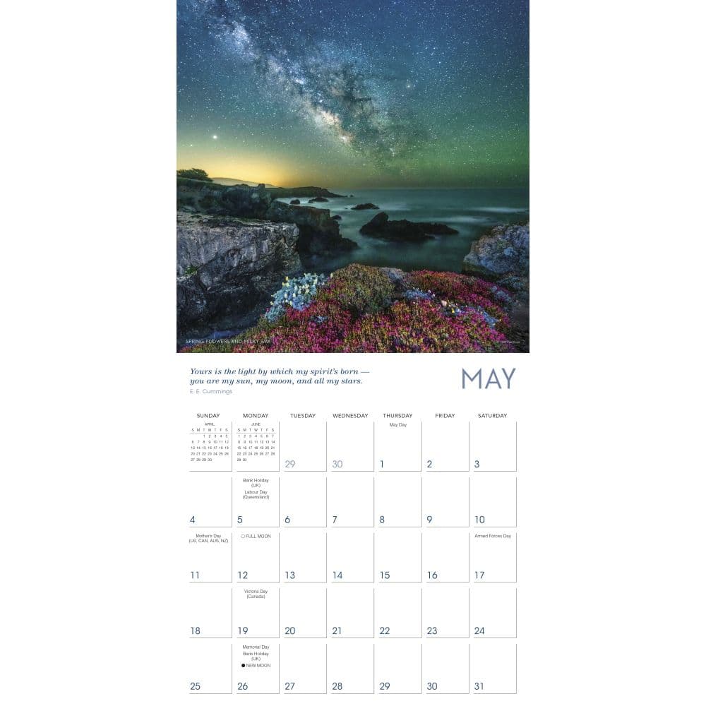 Celestial Skies by Paul Kozal 2025 Wall Calendar Second Alternate Image width=&quot;1000&quot; height=&quot;1000&quot;