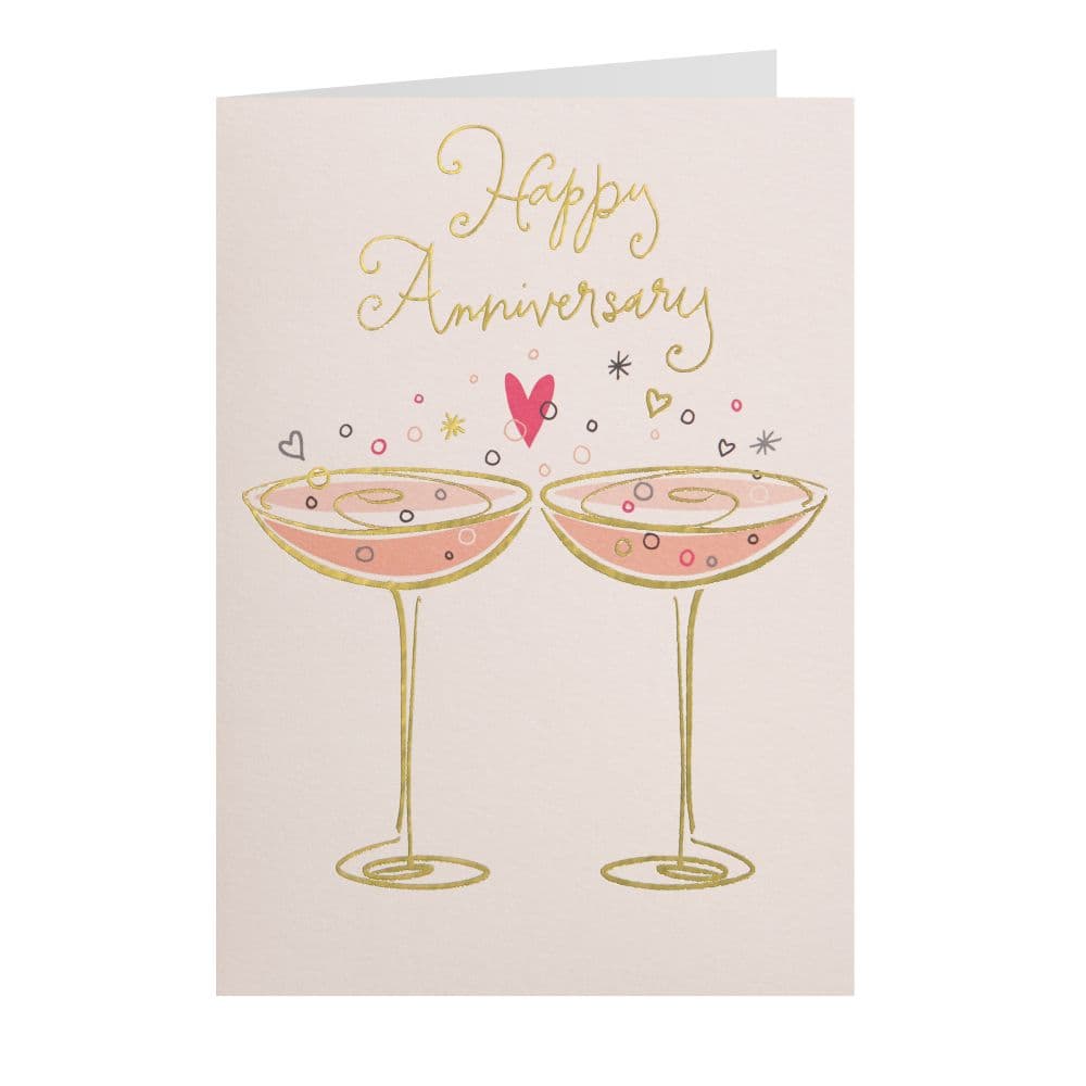 Two Champagne Glasses Anniversary Card Sixth Alternate Image width=&quot;1000&quot; height=&quot;1000&quot;