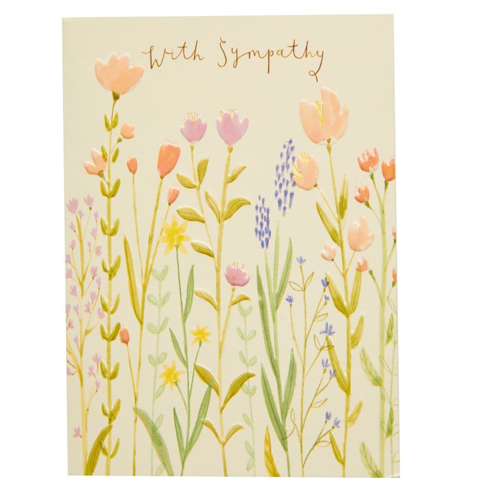 Whimsy Long Stemmed Flowers Sympathy Card First Alternate Image width=&quot;1000&quot; height=&quot;1000&quot;