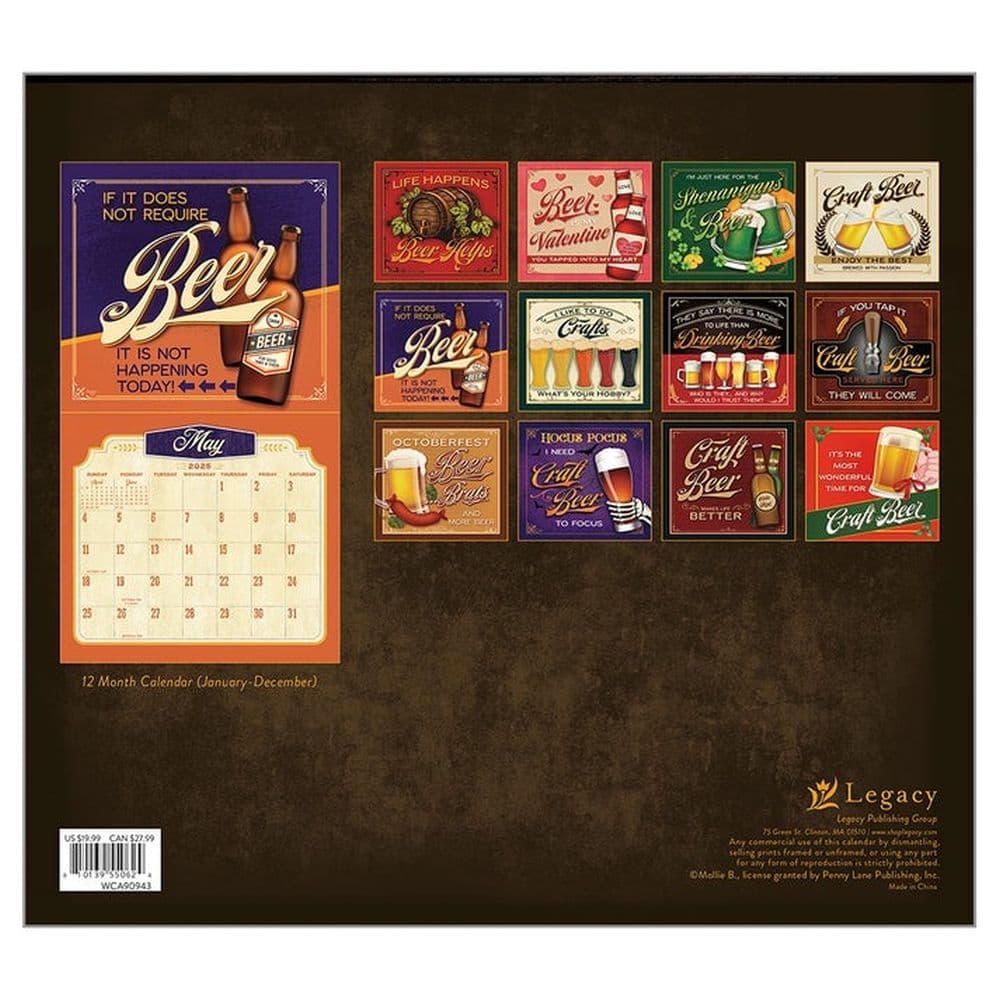 Cheers 2025 Wall Calendar First Alternate Image width=&quot;1000&quot; height=&quot;1000&quot;