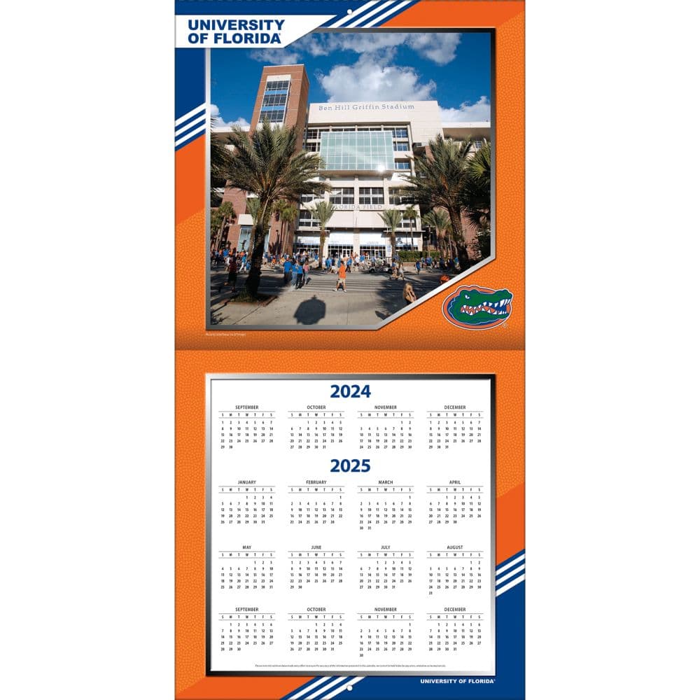 Florida Gators 2025 Wall Calendar_ALT2