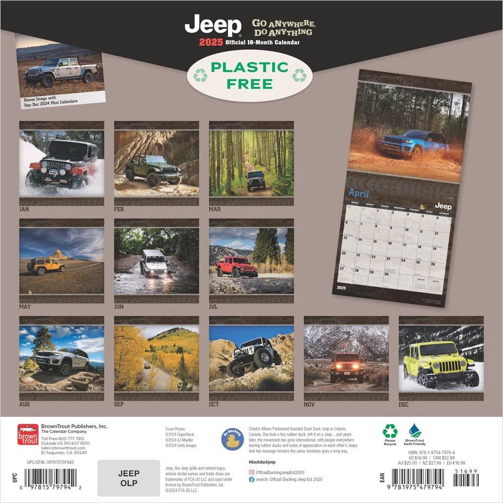 Jeep 2025 Wall Calendar First Alternate Image width=&quot;1000&quot; height=&quot;1000&quot;