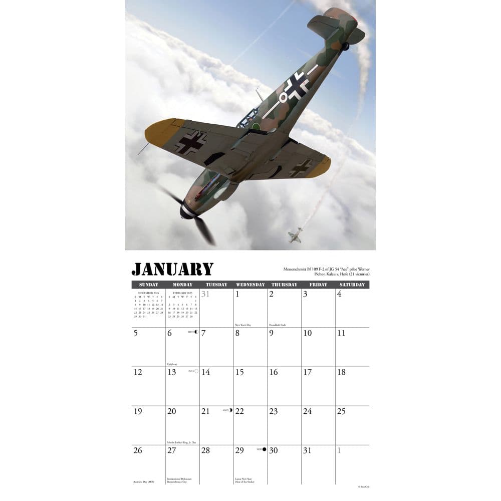 Warbirds of WWII 2025 Wall Calendar Second Alternate Image width=&quot;1000&quot; height=&quot;1000&quot;