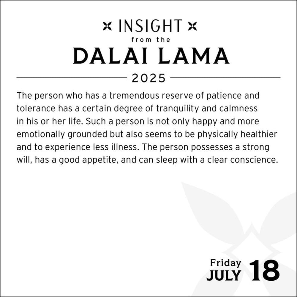 Dalai Lama Insight 2025 Desk Calendar Second Alternate Image width=&quot;1000&quot; height=&quot;1000&quot;