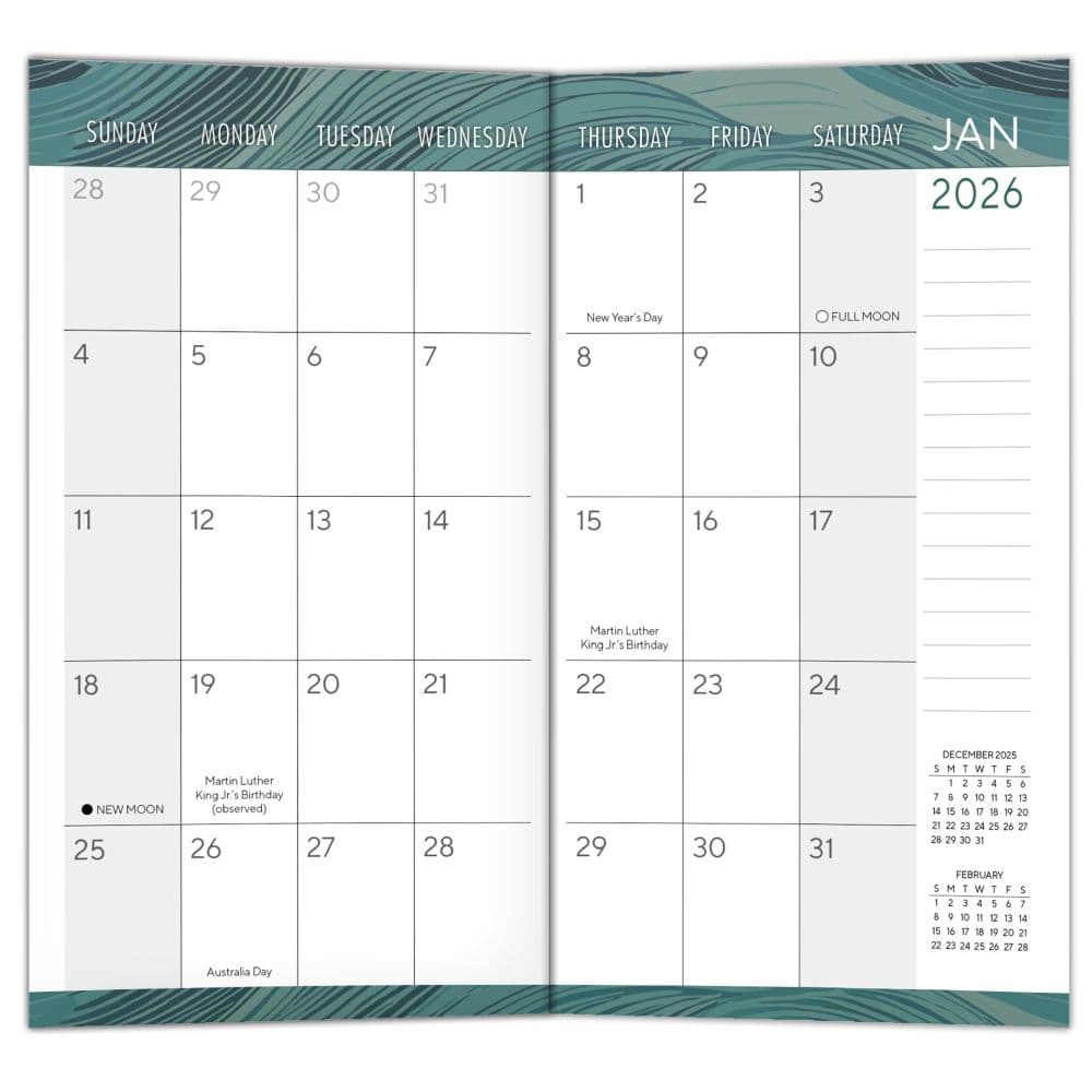 Tidal Pool Checkbook 2025 2-Year Pocket Planner Third Alternate Image width=&quot;1000&quot; height=&quot;1000&quot;