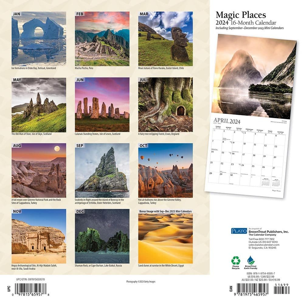 Magic Places Plato 2024 Wall Calendar First Alternate Image width=&quot;1000&quot; height=&quot;1000&quot;
