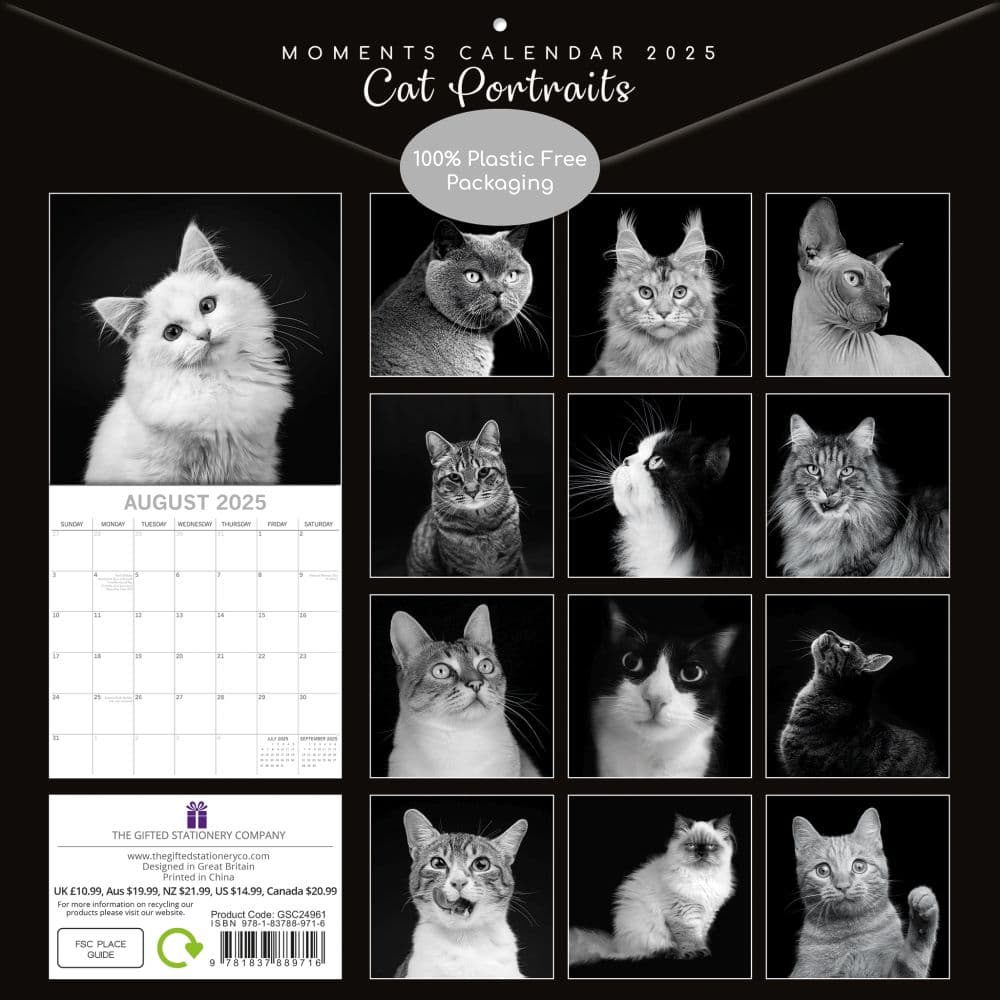 Cat Portraits 2025 Wall Calendar First Alternate Image width=&quot;1000&quot; height=&quot;1000&quot;