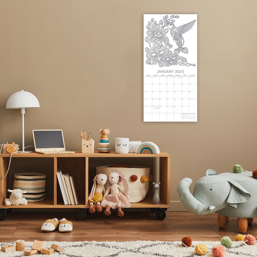 Colouring 2025 Wall Calendar Second Alternate Image width=&quot;1000&quot; height=&quot;1000&quot;