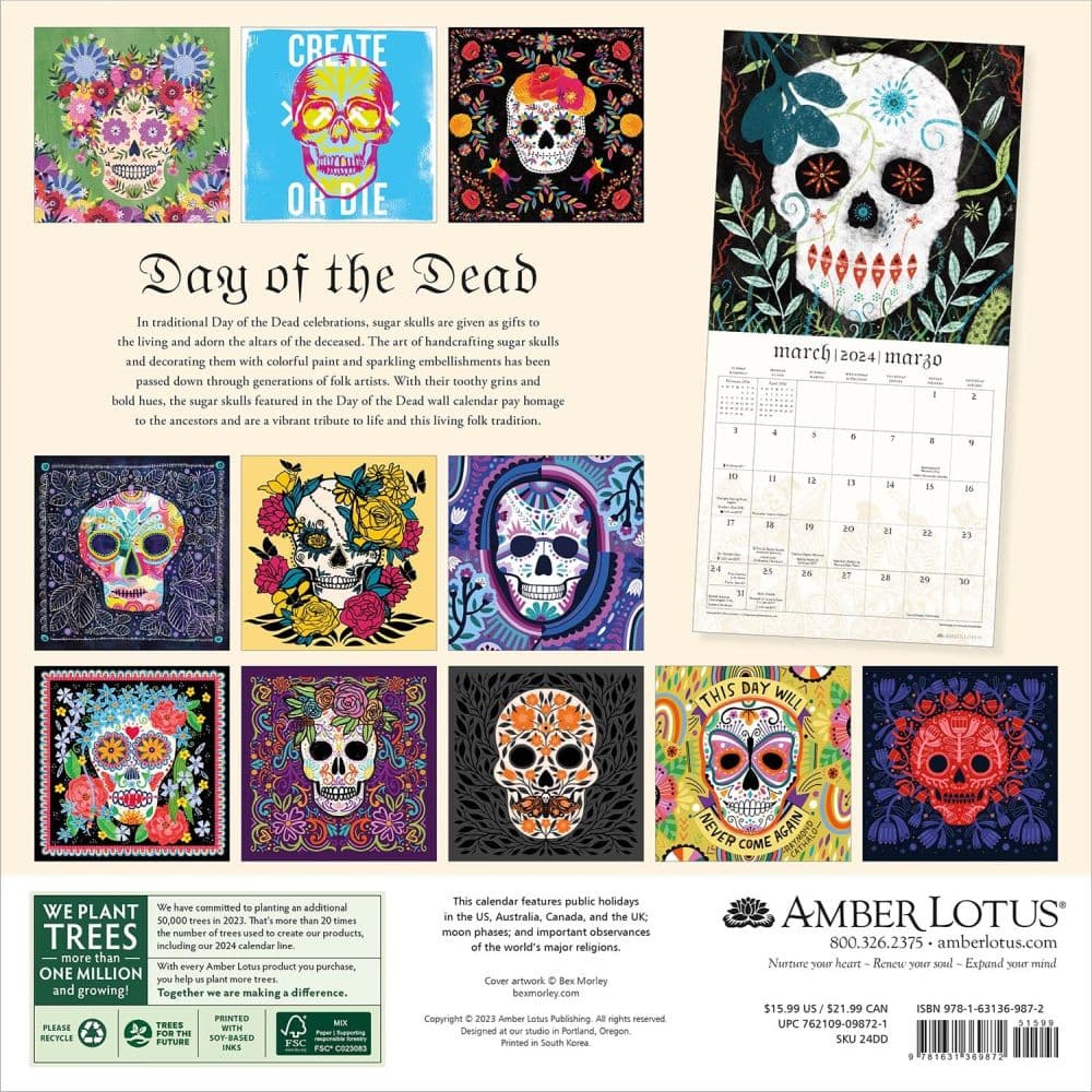 Day of the Dead 2024 Wall Calendar First Alternate Image width=&quot;1000&quot; height=&quot;1000&quot;