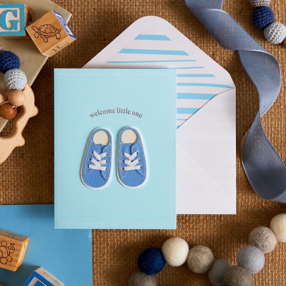 Baby Sneakers Boy New Baby Card Eighth Alternate Image width=&quot;1000&quot; height=&quot;1000&quot;