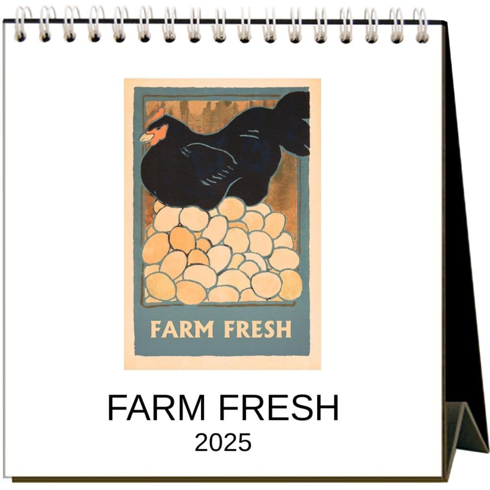 image Farm Fresh 2025 Easel Desk Calendar Main Image