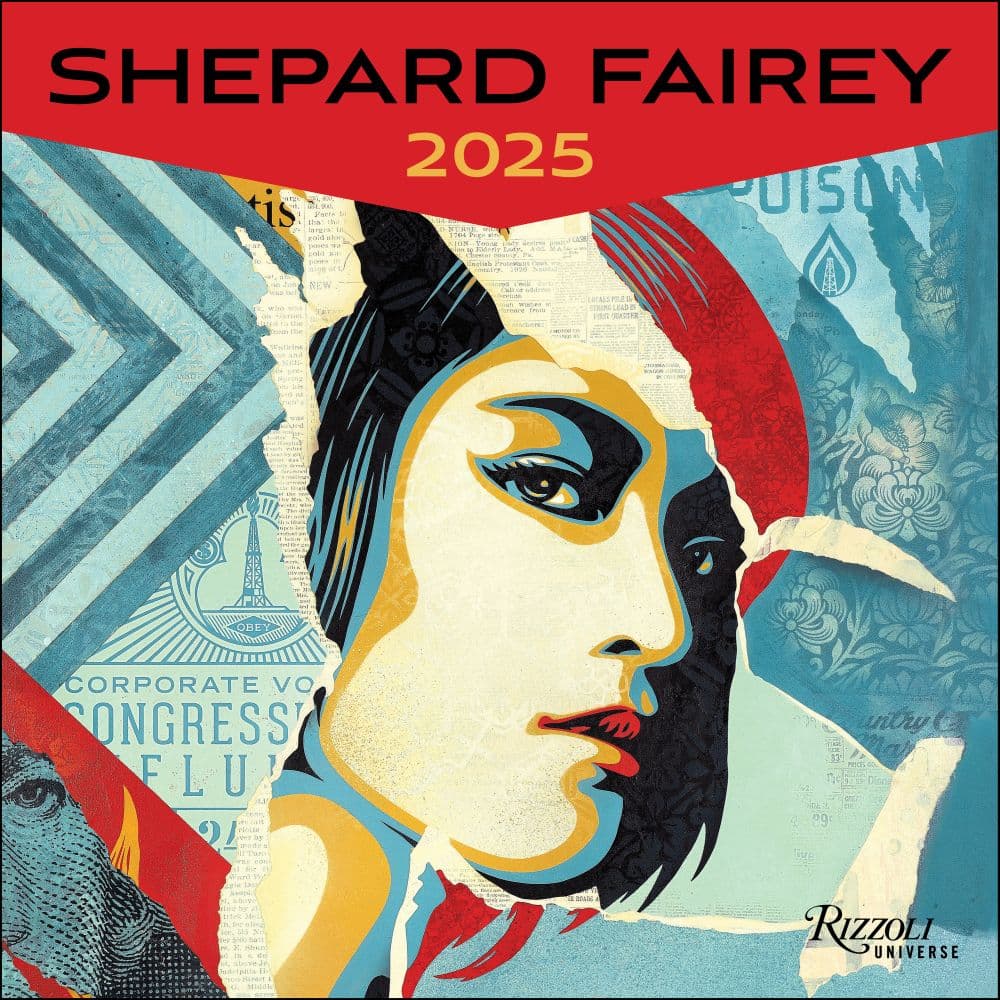 Shepard Fairey 2025 Wall Calendar Main Product Image width=&quot;1000&quot; height=&quot;1000&quot;