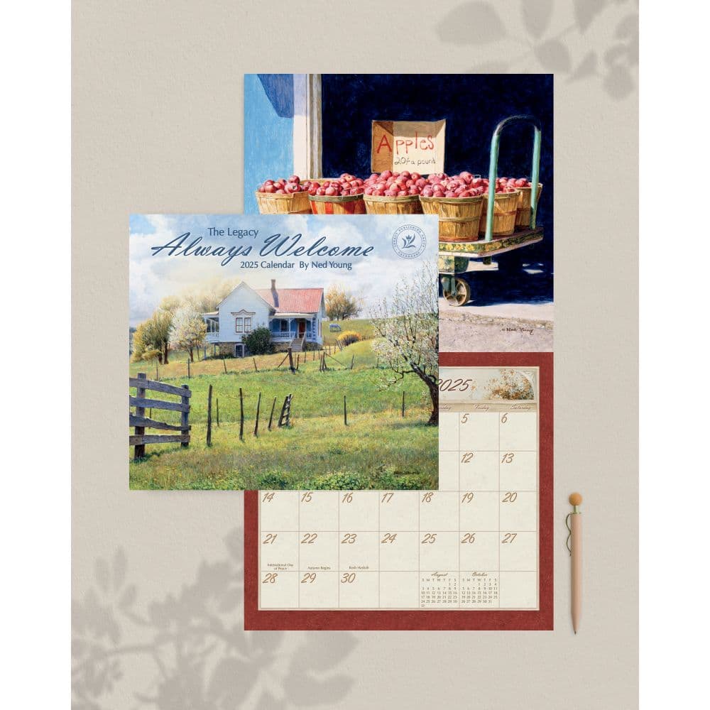 Always Welcome by Ned Young 2025 Wall Calendar Third Alternate  Image width=&quot;1000&quot; height=&quot;1000&quot;