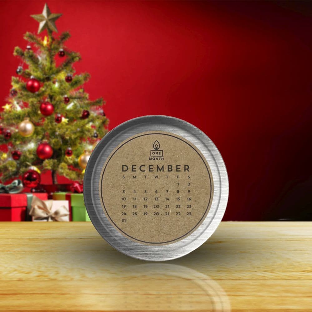 December Candle - Cypress + Bayberry calendar image
