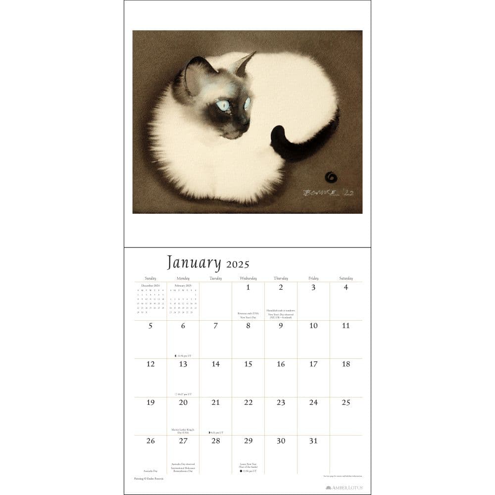 Artful Cat 2025 Wall Calendar First Alternate Image width=&quot;1000&quot; height=&quot;1000&quot;