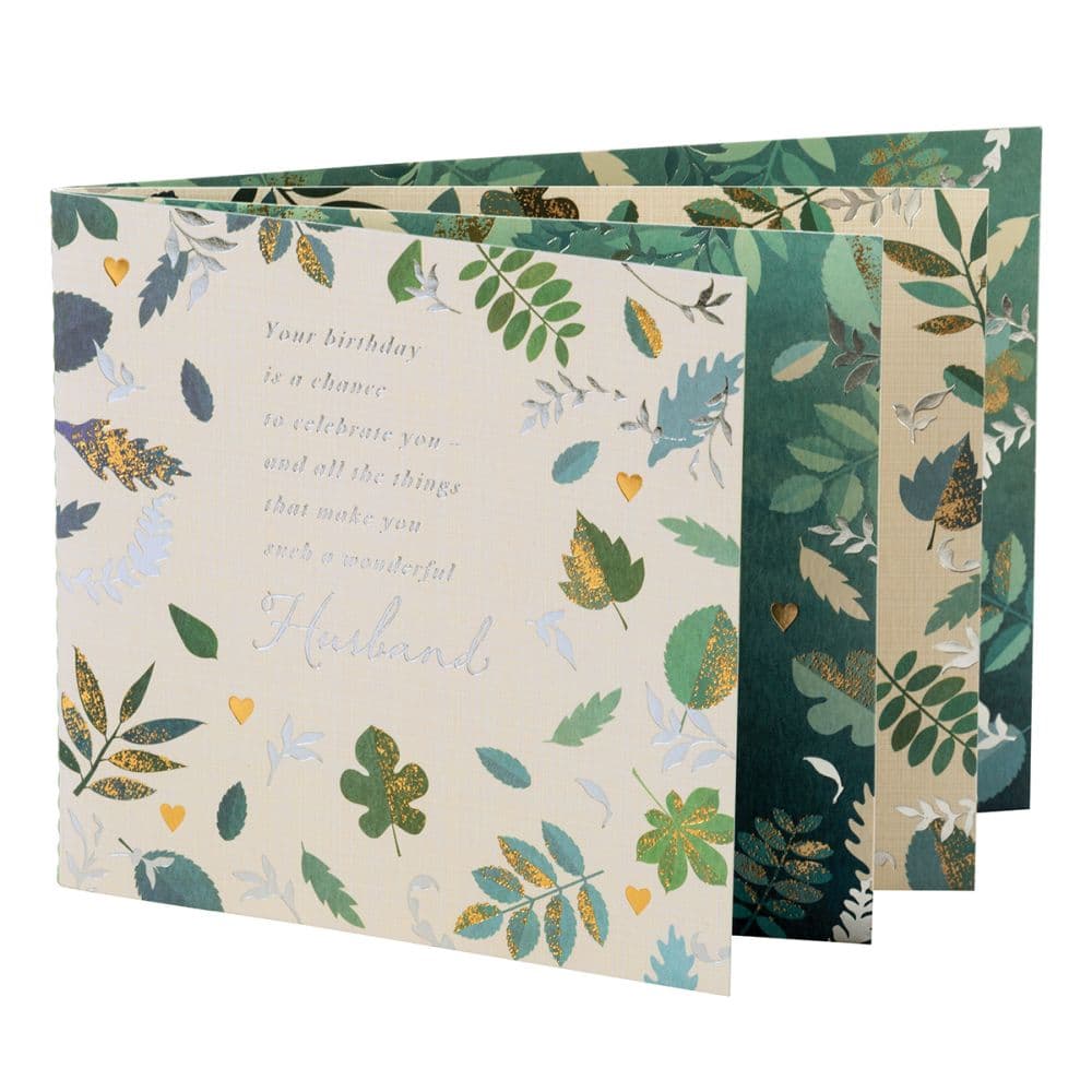 Leaves Husband Birthday Card Fourth Alternate Image width=&quot;1000&quot; height=&quot;1000&quot;