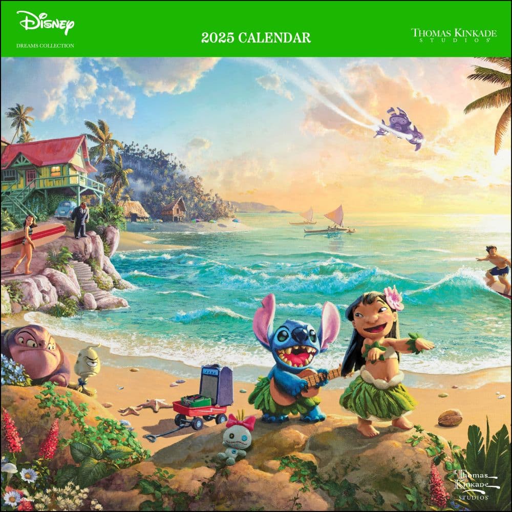 Kinkade Disney Collection 2025 Wall Calendar Main Product Image width=&quot;1000&quot; height=&quot;1000&quot;