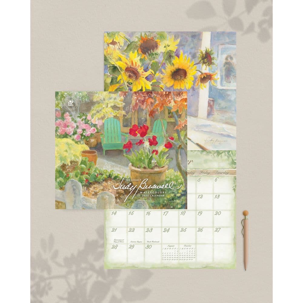 Watercolors by Judy Buswell 2025 Wall Calendar Third Alternate Image width=&quot;1000&quot; height=&quot;1000&quot;