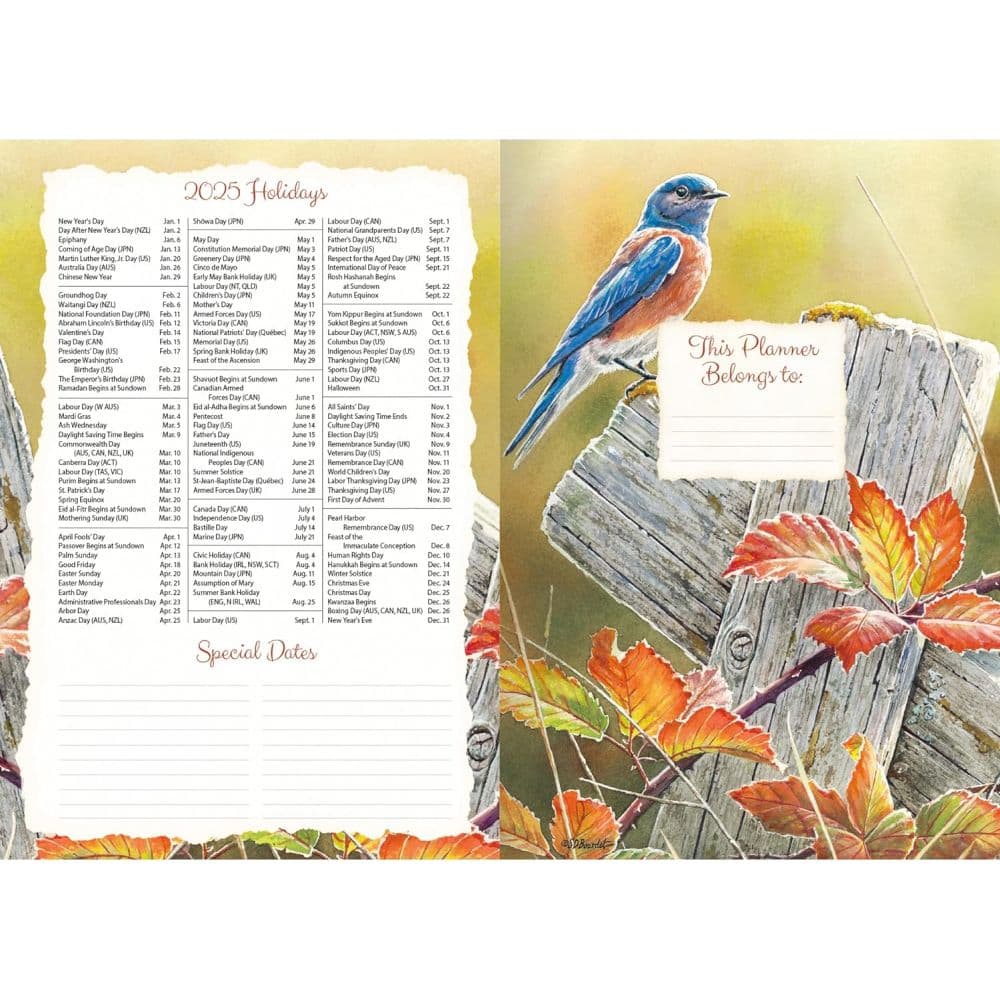 Songbirds by Susan Winget 2025 Monthly Planner Second Alternate Image width=&quot;1000&quot; height=&quot;1000&quot;