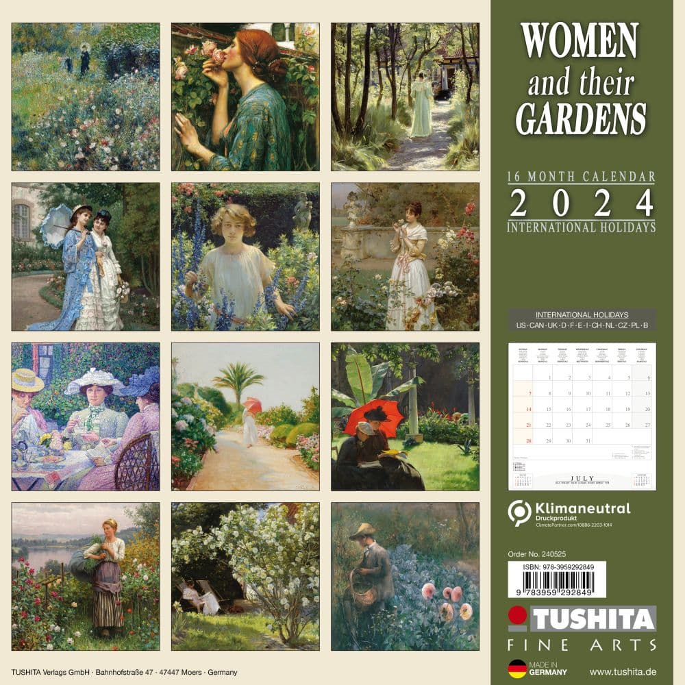 Women And Their Gardens 2024 Wall Calendar First Alternate Image width=&quot;1000&quot; height=&quot;1000&quot;