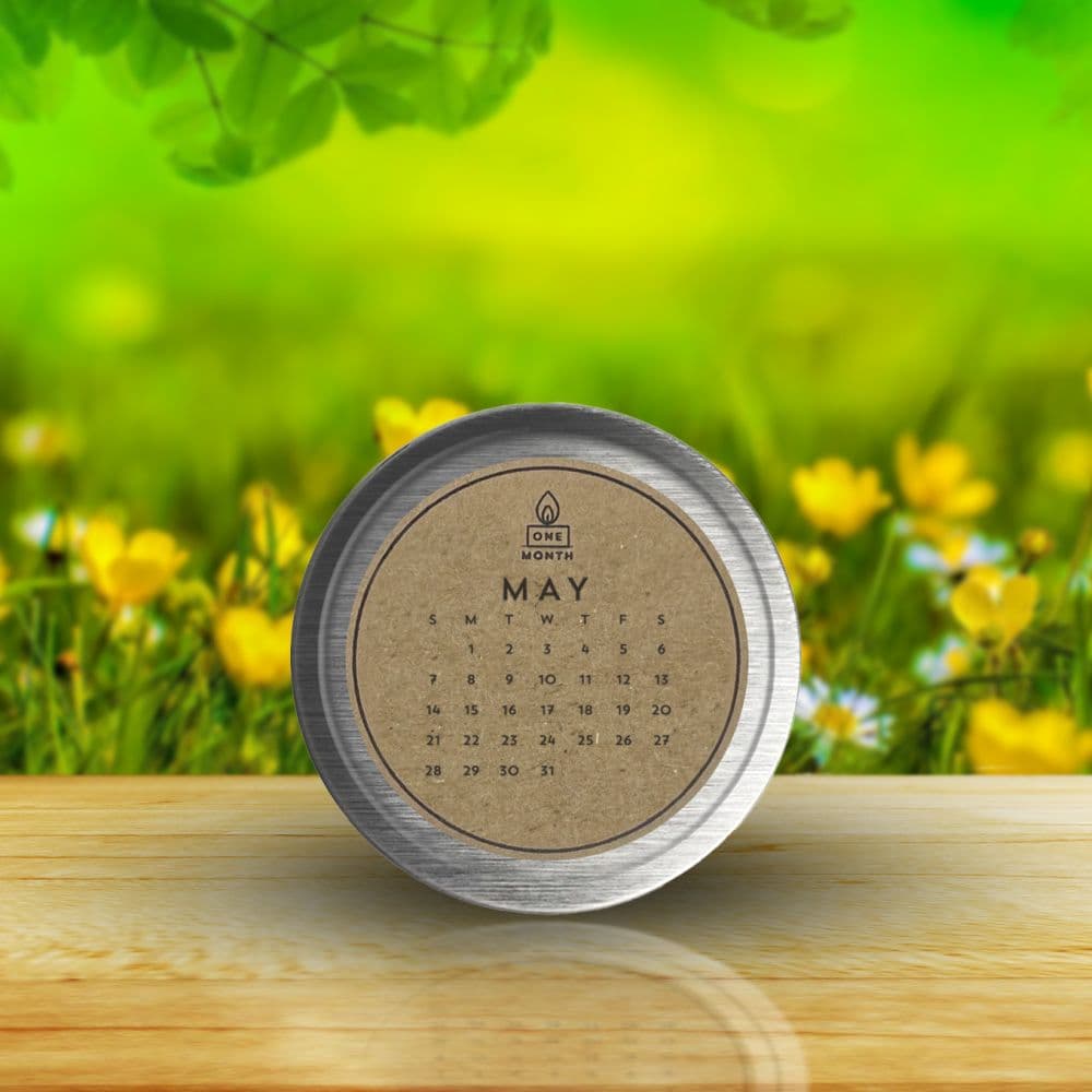 May Candle -  Japanese Cherry Flower calendar image