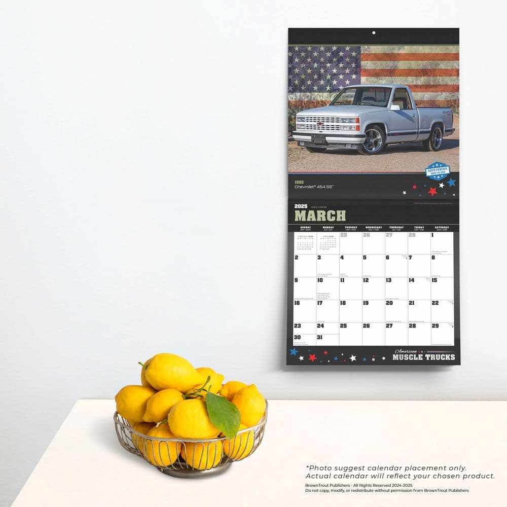 American Muscle Trucks 2025 Wall Calendar Fourth Alternate  Image width=&quot;1000&quot; height=&quot;1000&quot;