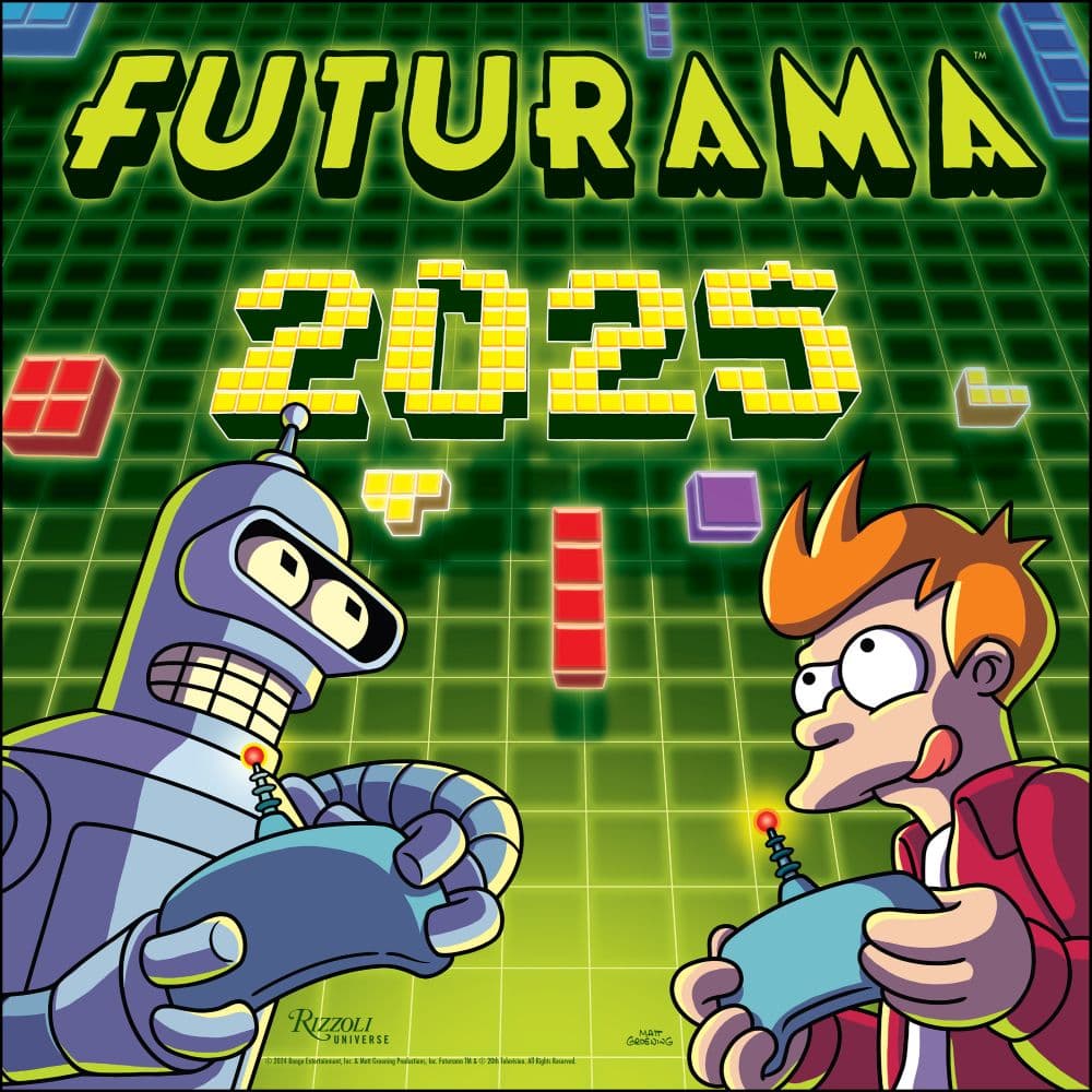 Futurama 2025 Wall Calendar Main Product Image width=&quot;1000&quot; height=&quot;1000&quot;
