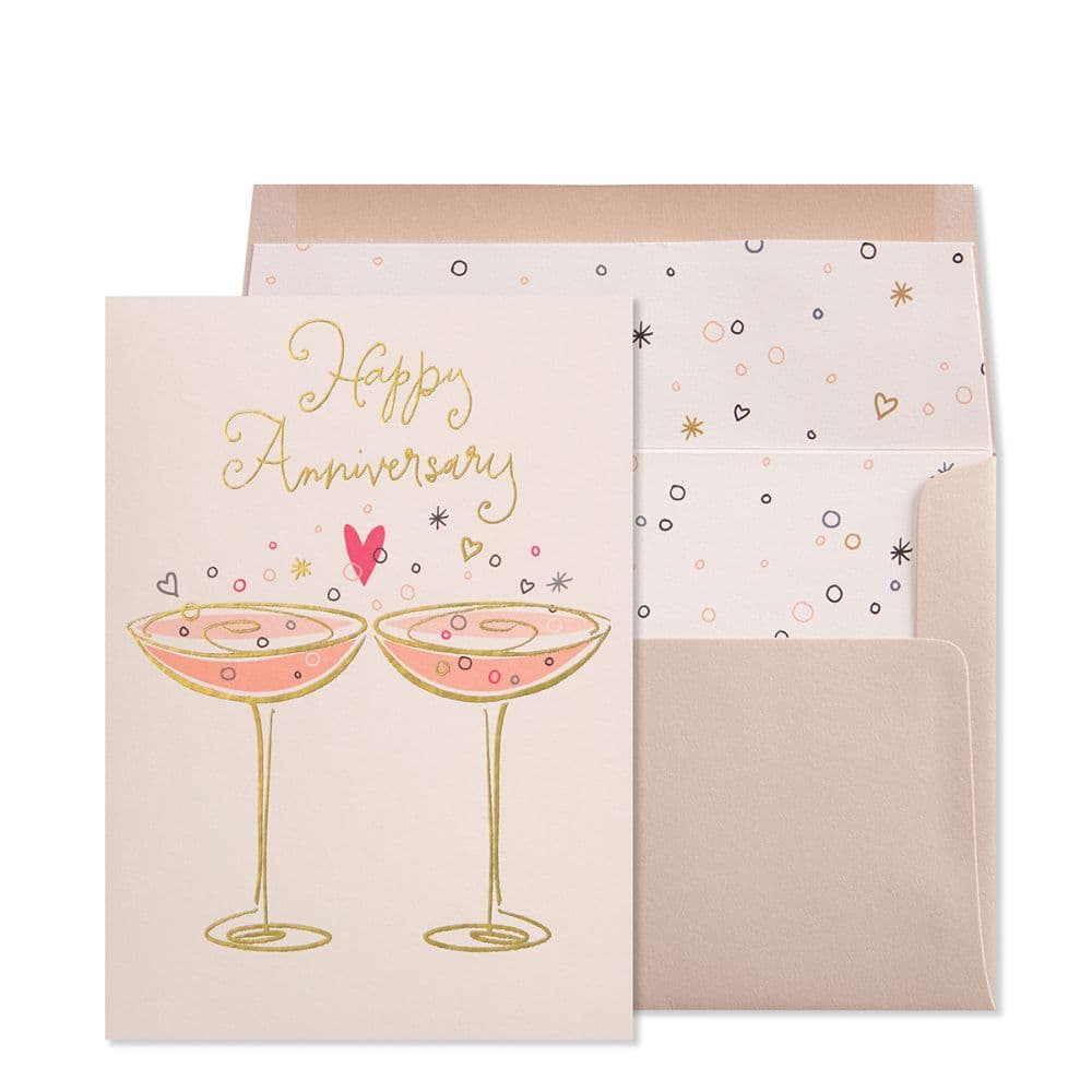 Two Champagne Glasses Anniversary Card Main Product Image width=&quot;1000&quot; height=&quot;1000&quot;