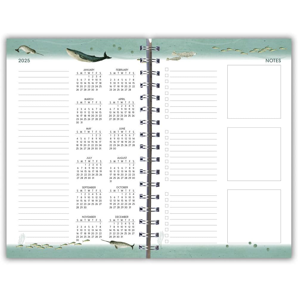 Whimsical Whales 2025 Planner Second Alternate Image width=&quot;1000&quot; height=&quot;1000&quot;
