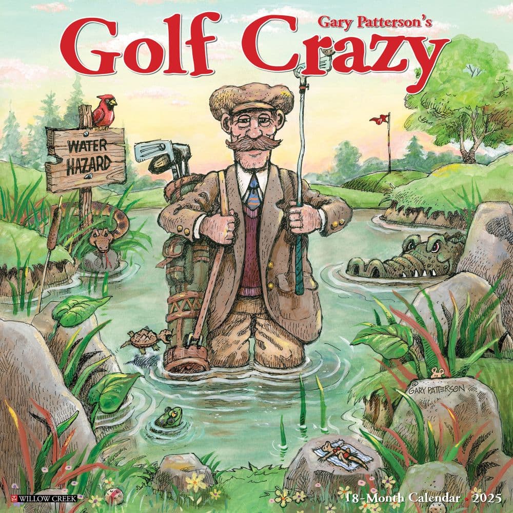 image Golf Crazy by Gary Patterson 2025 Wall Calendar Main Image