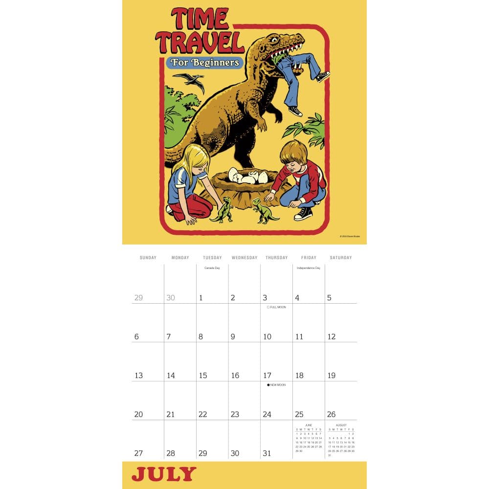 Twisted Nostalgia Alien Abduction Club by Steven Rhodes 2025 Wall Calendar Third Alternate Image width=&quot;1000&quot; height=&quot;1000&quot;