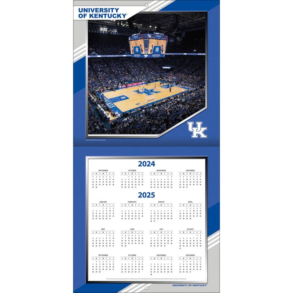 Kentucky Wildcats 2025 Wall Calendar_ALT2