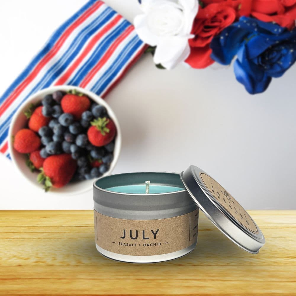 July Candle - Sea Salt + Orchid main image