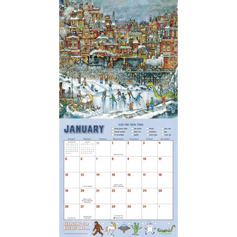 Searching For Bigfoot 2025 Wall Calendar Second Alternate Image width=&quot;1000&quot; height=&quot;1000&quot;