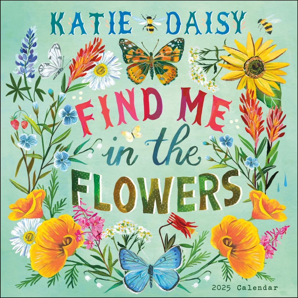 Katie Daisy 2025 Wall Calendar Main Product Image width=&quot;1000&quot; height=&quot;1000&quot;