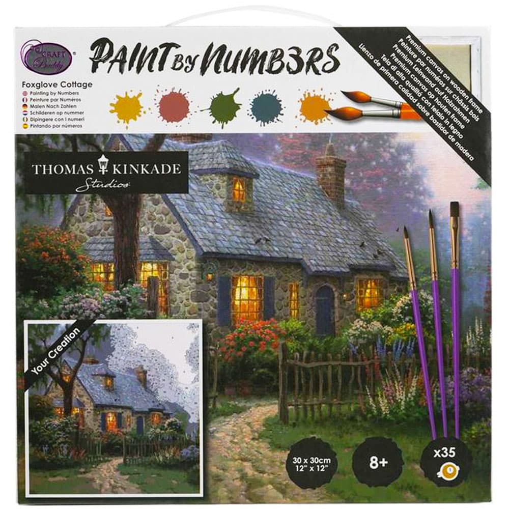 Kinkade Fox Paint by Number Kit Main Product Image width=&quot;1000&quot; height=&quot;1000&quot;
