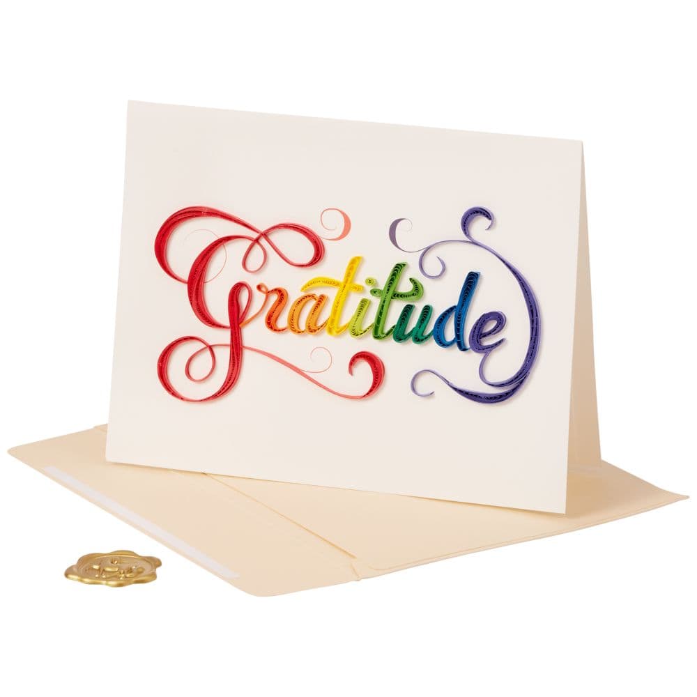 Gratitude Quilling Thank You Card Seventh Alternate Image width=&quot;1000&quot; height=&quot;1000&quot;