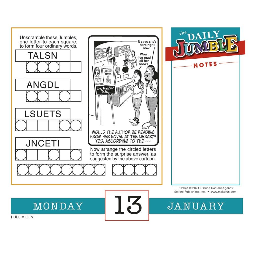 The Daily Jumble 2025 Desk Calendar Second Alternate Image width=&quot;1000&quot; height=&quot;1000&quot;