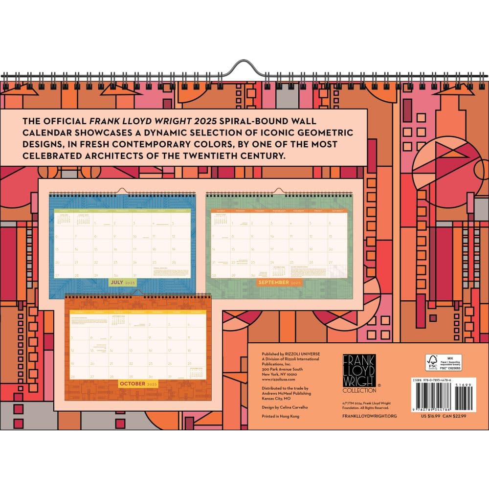 Frank Lloyd Wright 2025 Wall Calendar First Alternate Image width=&quot;1000&quot; height=&quot;1000&quot;