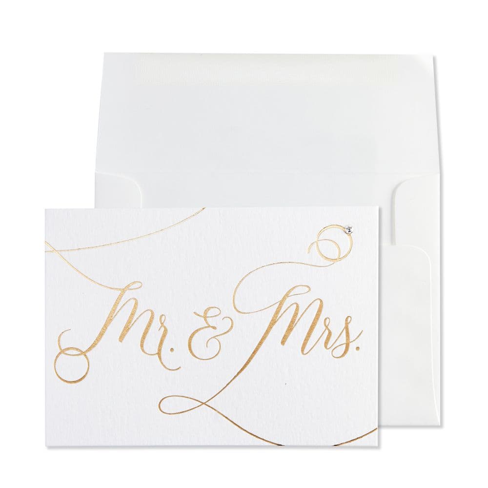 Mr and Mrs with Ring Wedding Card Main Product Image width=&quot;1000&quot; height=&quot;1000&quot;