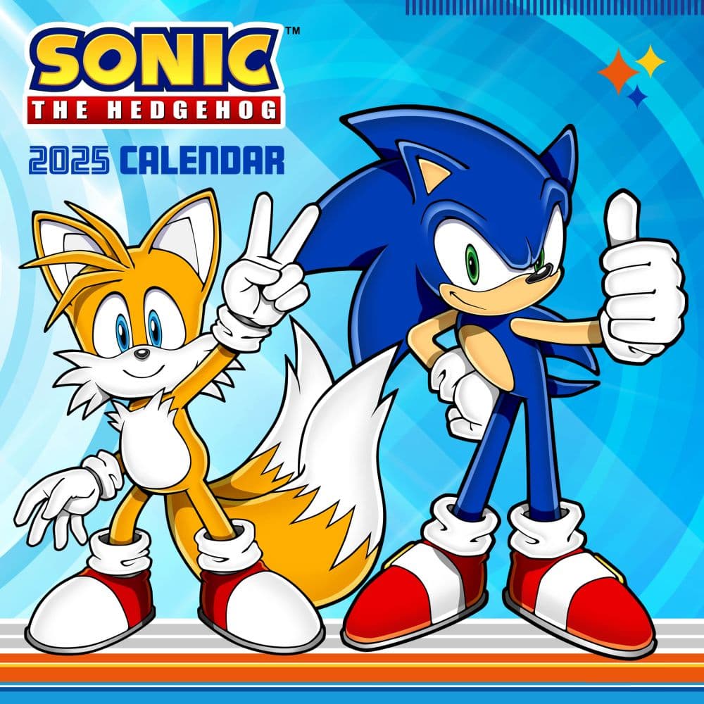 Sonic the Hedgehog 2025 Wall Calendar Main Product Image width=&quot;1000&quot; height=&quot;1000&quot;